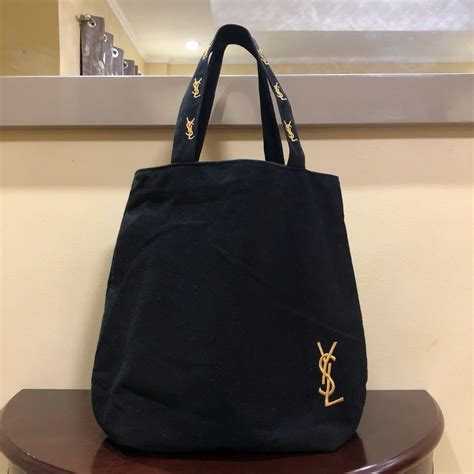 yves saint laurent black tote bag|ysl shopping bag tote.